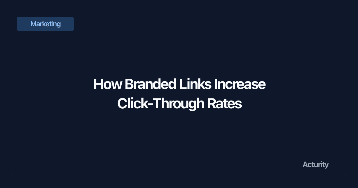 Marketing dashboard showing link click analytics