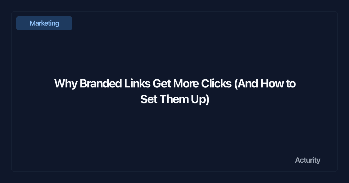 A branded short link displayed on a marketing dashboard alongside click analytics