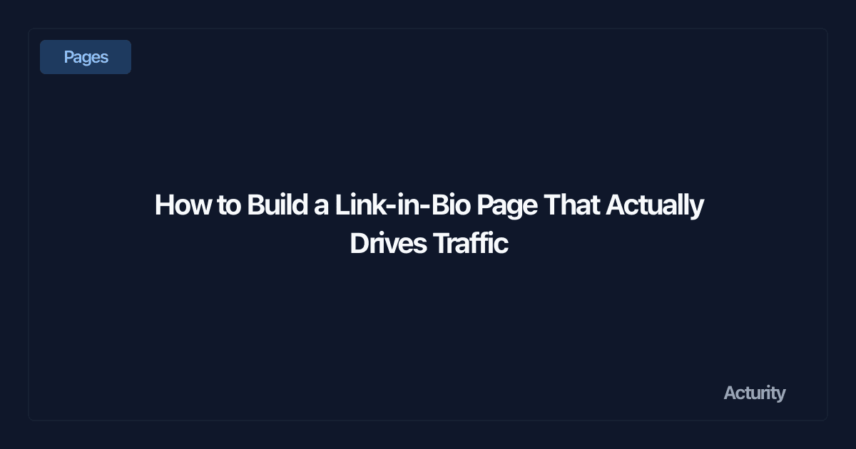 A mobile phone displaying a well-designed link-in-bio page with multiple clickable blocks